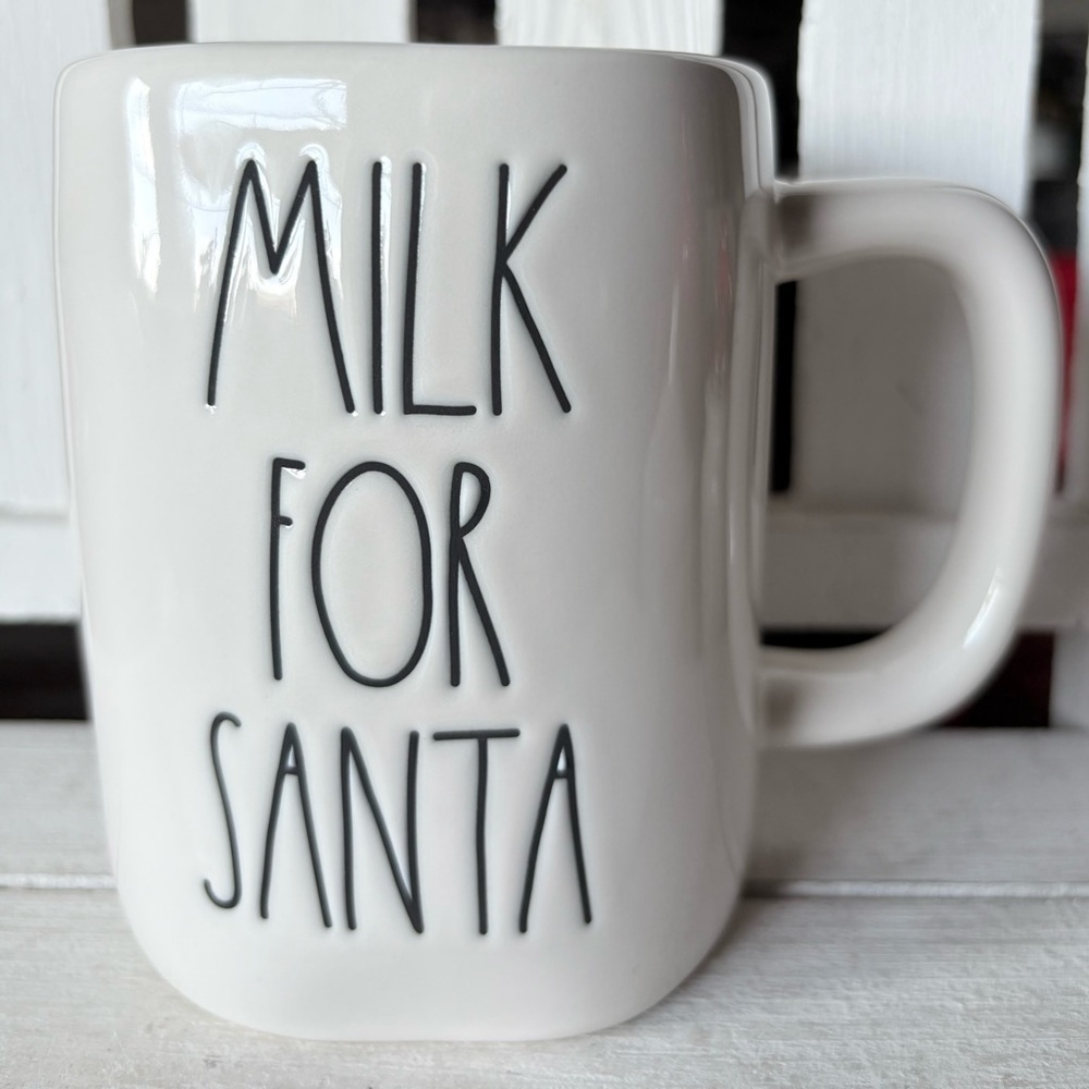 Rae Dunn White “Milk for Santa” Holiday Mug